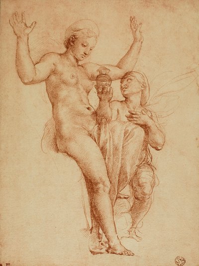 Psyche presents Venus with a jar containing water of the Styx by Raffaello Sanzio Raphael